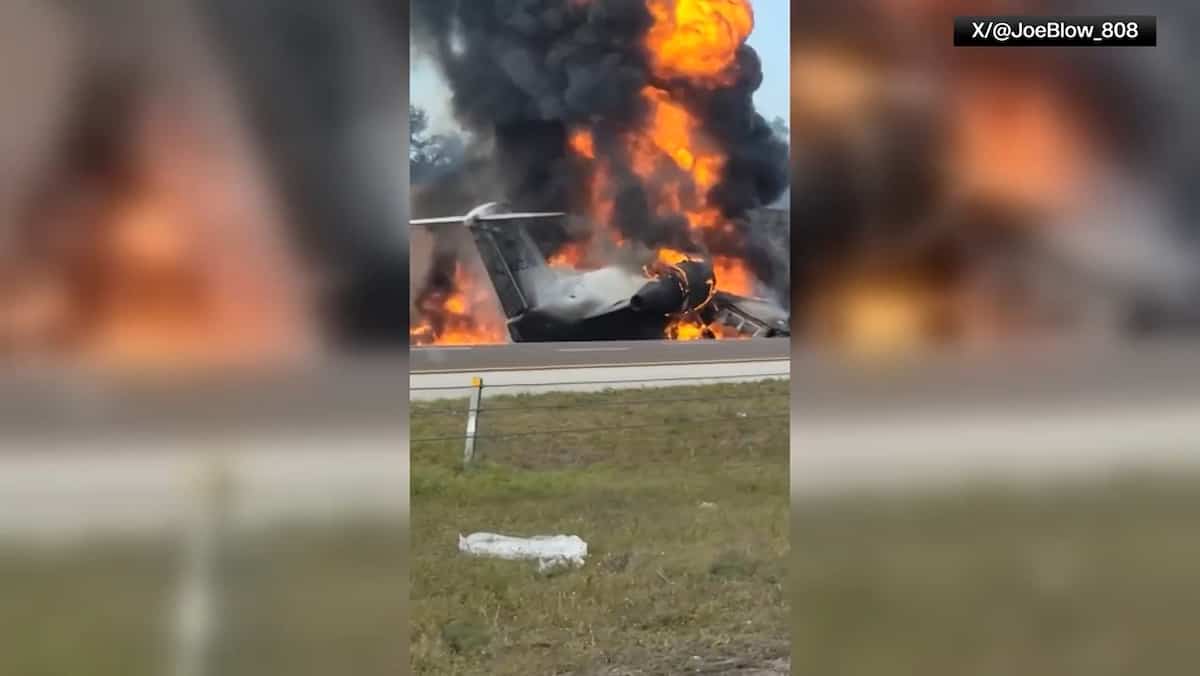EN VIDÉO | L’écrasement d’un avion de Bombardier en Floride fait 2 morts