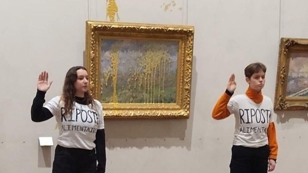 Soepactivisten besmeuren werk van Monet, staat schilderij nog onduidelijk