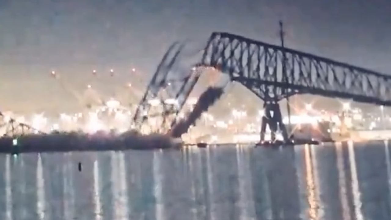 Baltimore (USA): Schiff rammt Brücke! Autos stürzen von Key Bridge ins Wasser