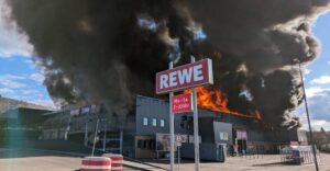 Mosbach: Rewe in Neckarelz wurde Raub der Flammen (Video/Fotogalerie)