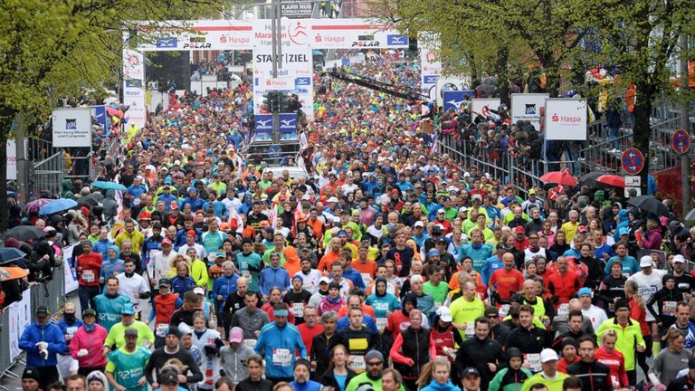 Record dinscription et ambiance festive au Marathon dHambourg