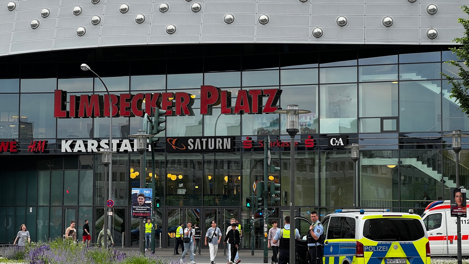 Entwarnung nach Drohung gegen Einkaufszentrum in Essen