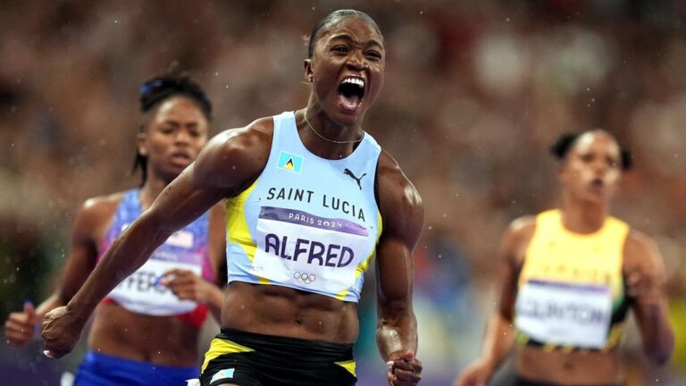 Spectacular Victory Saint Lucias Alfred Dominates 100m Race